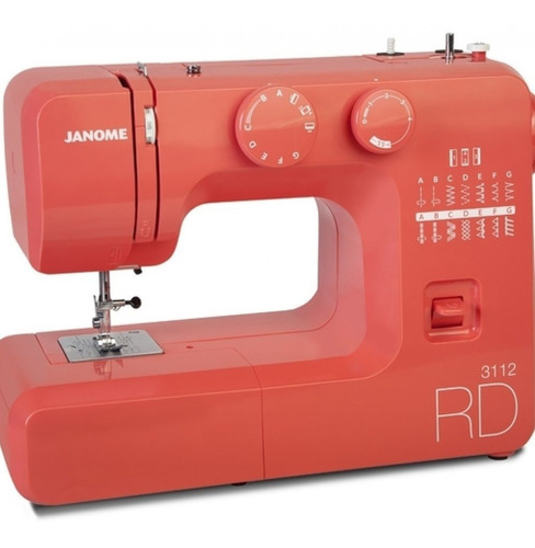 Maquina De Coser Janome 3112 - Nueva Linea - Rd/gn/pk