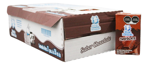 Leche Sabor Chocolate Vaca Blanca 250 Ml, Caja Con 27 Pzas