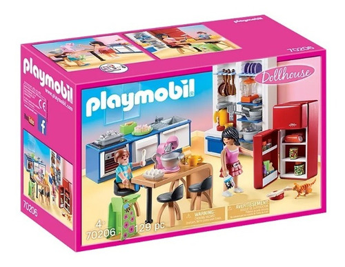 Figura Armable Playmobil Dollhouse Cocina Con 129 Piezas 3