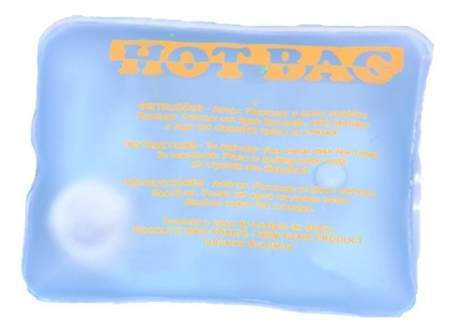 Almofada Térmica Termica Hot Bag 01 Para  De Pvc Cor Azul 11cm  