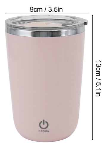 Taza Automática Café Agitador Mezcladora Bebidas+tapa