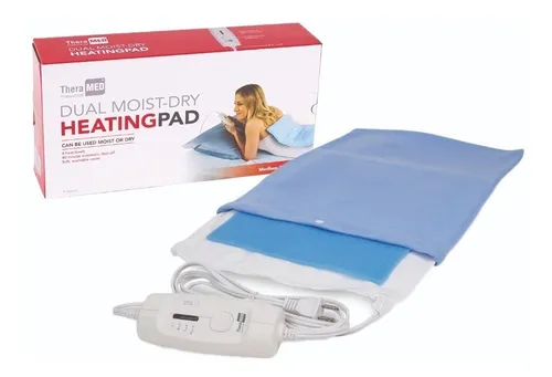MANTA TERMICA ELECTRICA THERA MED PEQUE CM Thera-Med  x 1 Almohadilla térmica diseñada para terapia de calor seco y húmedo, ideal para alivio muscular, artritis y recuperación postoperatoria. Ofrece cuatro niveles de temperatura, con un controlador ergonómic