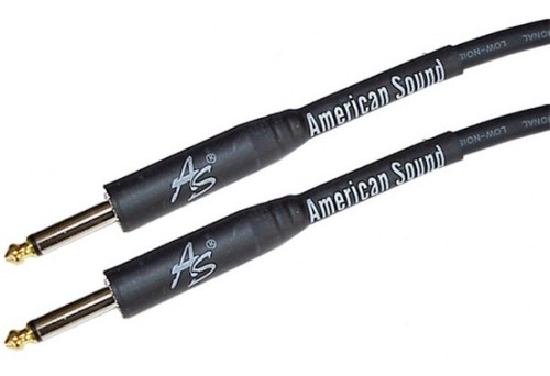 Cable Mono Plug A Plug 1/4 6.3mm 1mt American Sound Cp-141