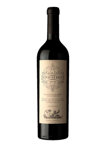 Vino Gran Enemigo Gualtallary Cab Franc 2019 750cc 100pts