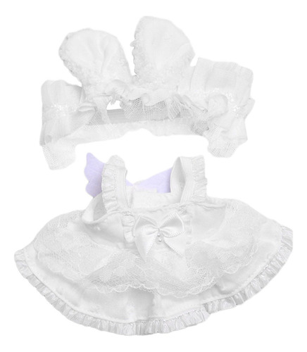 Vestido De Encaje Para Muñecas, Diadema Con Orejas De