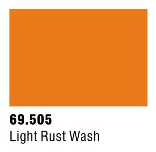 Vallejo 69505 Light Rust Wash Weathering Mecha Tinta 17ml