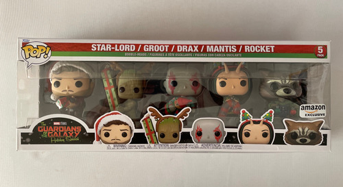 Funko Pop Guardianes De La Galaxia Navidad 5 Pack Exclusivo (Usado)