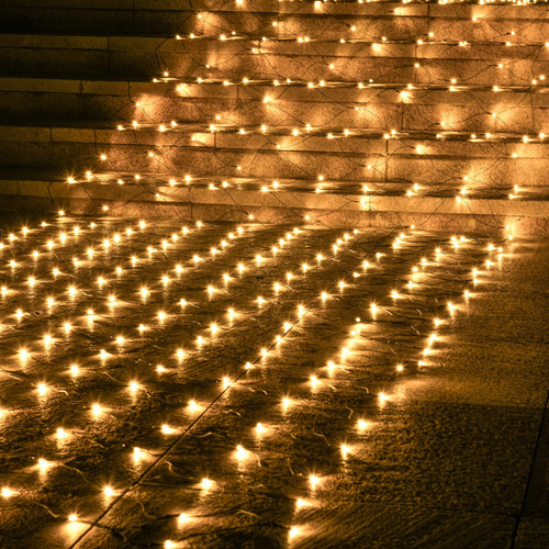 Pooqla Luces De Red, 300 Luces Led De Malla De Navidad Para