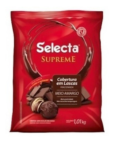 Chocolate Semi Amargo Selecta Supreme En Lascas 1 Kg.