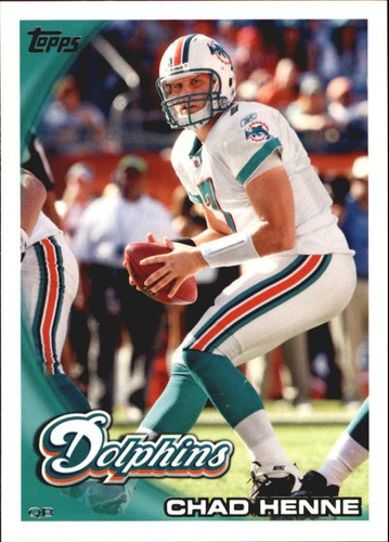 2010 Topps #301 Chad Henne Delfines De Miami