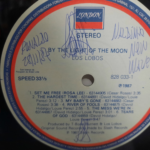 Lp Los Lobos By The Light Of The Moon (Usado)