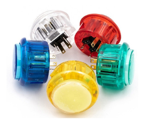 12 Boton Arcade Luminoso Con Led Tipo Sanwa 30 Mm 5v