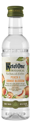 Vodka Destilada Peach & Orange Blossom Ketel One Botanical Garrafa 50ml