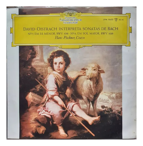Lp David Oistrach Sonatas De Bach | Hans Pischner  #m