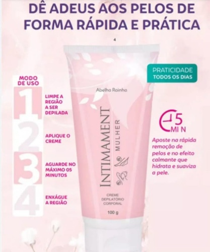 Creme Depilatorio Corporal 100g Abelha Rainha