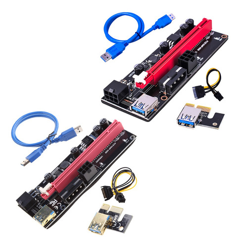 Imagem 8 de 8 de Pci-e Pcie Riser Extender Usb Riser 009s Placa Riser Pci-e 0