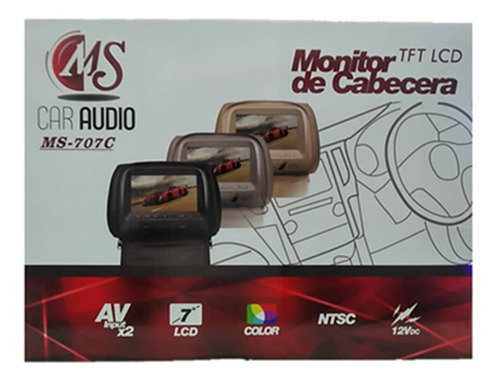 Set X 2 Cabeceros Ms Audio Led De 7  Hd Con Cremallera