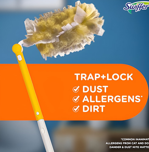 Swiffer Duster - Kit De Polvo De Mango Extendido Resistente