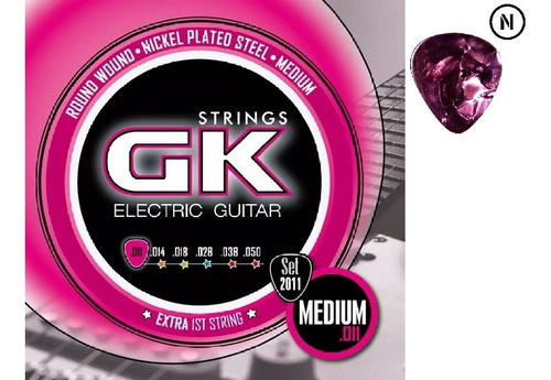 Imagen 2 de 3 de Encordado Cuerdas Para Guitarra Eléctrica Gk 011