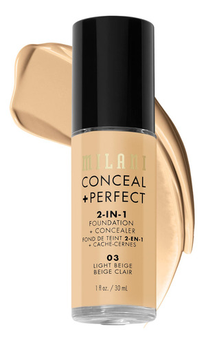Base De Maquillaje Líquida Milani Conceal + Perfect Light Be