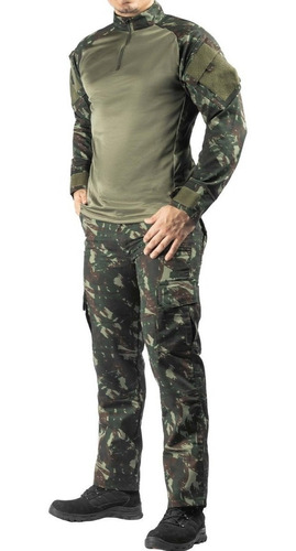 Farda Camisa Combat Shirt Calça Rip Stop Airsof Paint Baull