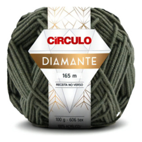 Lã Fio Diamante Círculo 165m 100g (tex 606) Cor 8056 - Edifício