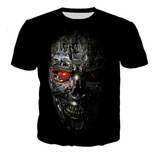 Camisetas Impresas En 3d De Terminator Arnold Schwarzenegger