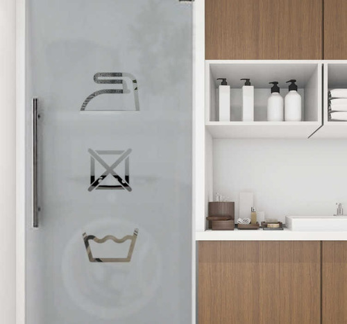 Vinilos Decorativos Lavadero Lava Ropa Laundry 60 X 30 Cms