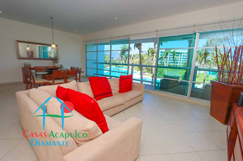 Cad Mayan Lakes View 204. Terraza Con Vista A La Alberca. En Condominio Con Club De Playa