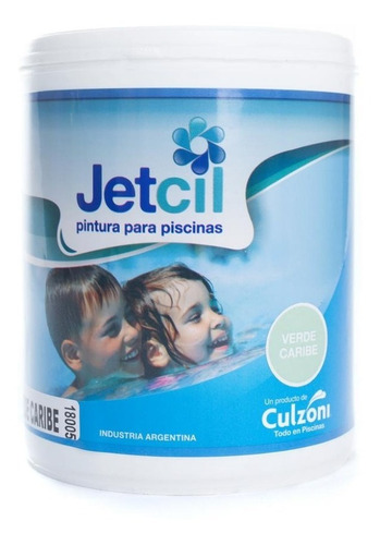 Pintura Para Piscinas Jetcil Verde Caribe Por 1 Litro