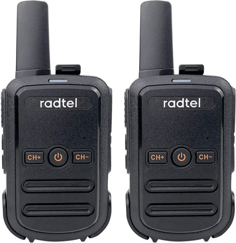 Par De Radio Ht Radtel Mini 16 Canais 462mhz 467mhz Bandas De Freqüência Uhf Cor Preto