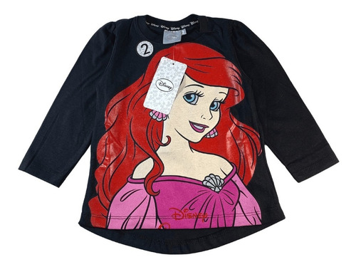 Remera Princesa Ariel Sirenita Disney Nena Invierno 