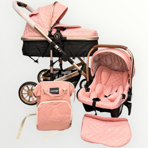 Conjunto Travel System Carrinho De Bebê +bb Conforto Moises