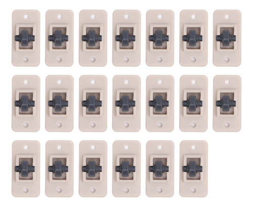 Mini Ruedas Giratorias Autoadhesivas De Plástico, 20 Piezas,