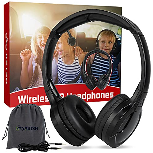 Auriculares Astsh Ir De 2 Canales Niños Bolsa De Viaje...