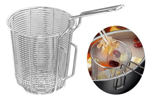 Colador De Fideos De Acero Inoxidable Con Mango, 10 Cm Y 10