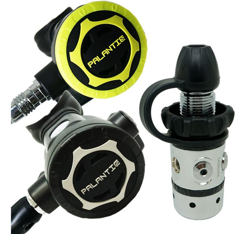 Palantic As101 Din Combo De Regulador De Buceo Y Pulpo, Negr