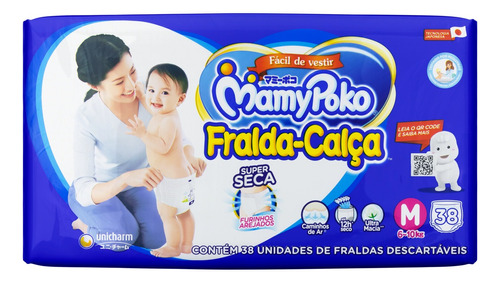 Fraldas MamyPoko Super Seca Calça M