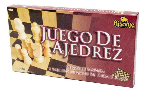 Ajedrez Bisonte Tablero 34 X 34 Piezas Mad 3