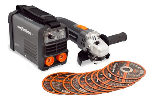Kit Mini Soldadora 130a Y Mini Esmeriladora 600w Gladiator