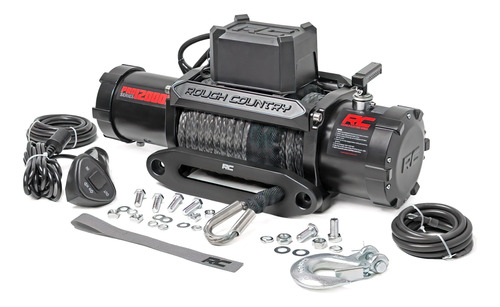 Winch Sintetico Pro 12000 Lb Rough Country Jeep Camioneta