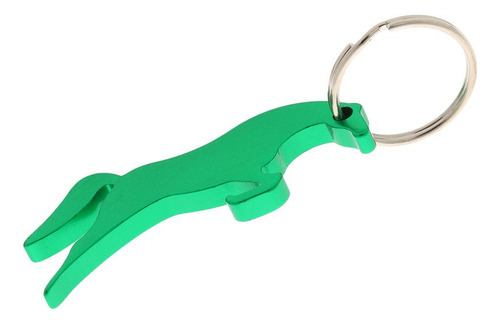 Stylish Horse Pattern Bottle Opener Keychain Bag Green