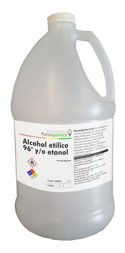 Alcohol Bio Etanol - Etilico 96° 3.5 Lt Para Chimeneas