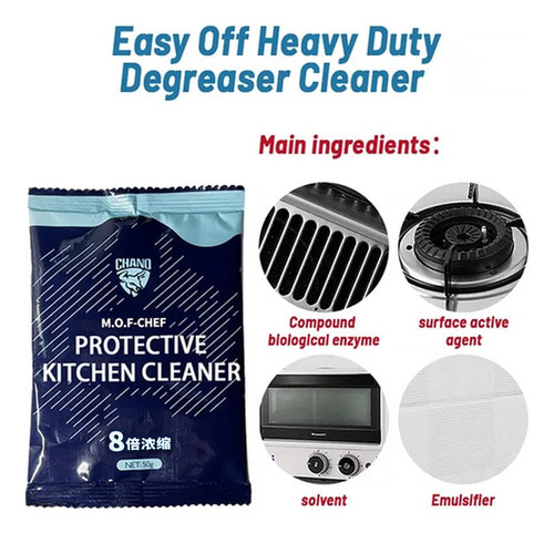 Detergente Enzimático Biológico, Desengordurante De Cozinha,