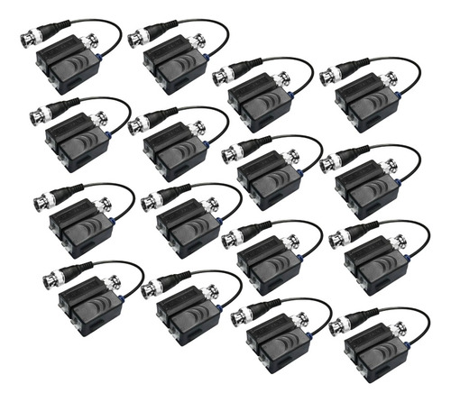 Video Balun Pasivo Par Bnc Pack De 16 Pares