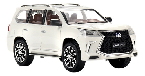 Lexus Lx570 Miniatura Metal Coche Con Luces Y Sonido 1/24