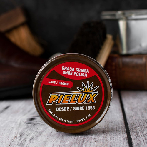 Pielux Grasa Crema Café 85 Gr Nutre, Protege Y Abrillanta