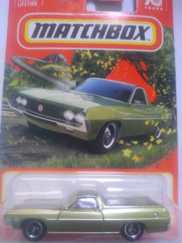 Carrito A Escala Ford Ranchero 1970 Verde Matchbox 70 Ani