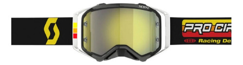Óculo Para Motociclistas Scott Prospect 285540-1007289 Com Lente Amarelo E Armação Preto - Tamanho Un