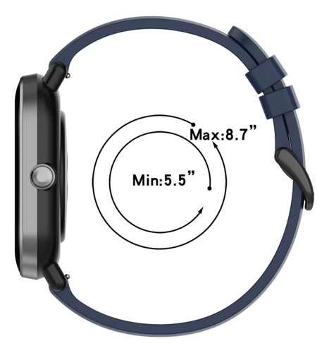 Correa De Reloj Blanca De Silicona Suave Para Huawei Watch G